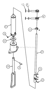 Page M Diagram and Parts List for MK-4018KB  MK Diamond Concrete Saw